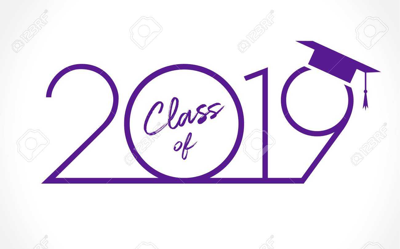 Class Of 20 19 Year Graduation Banner, Awards Concept. T Shirt.. Intended For Graduation Banner Template