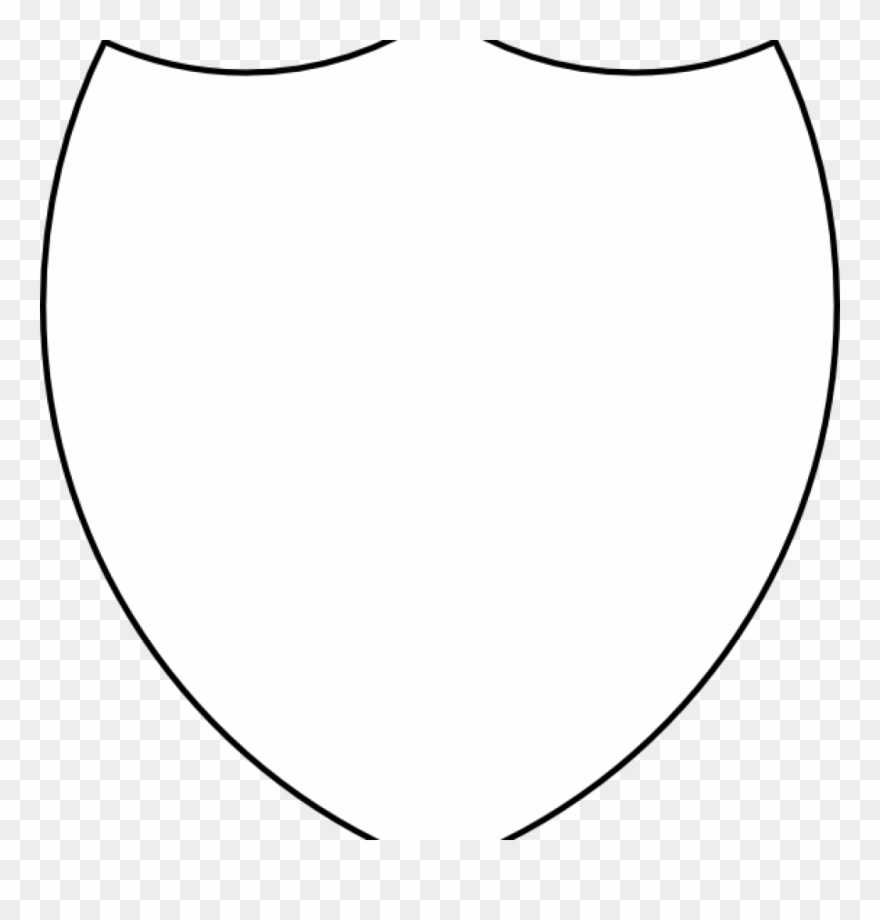 Clipart Coat Of Arms Shield Outline Intended For Blank Shield Template Printable