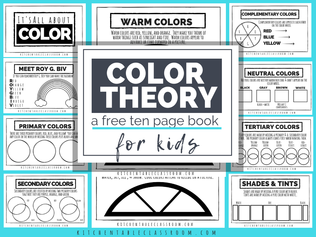 Color Theory For Kids  A Free Printable Book – The Kitchen Pertaining To Blank Color Wheel Template