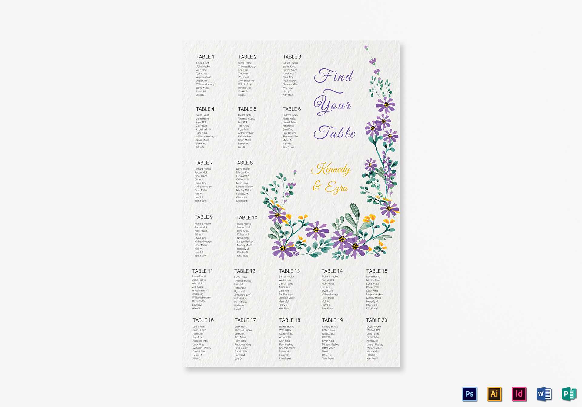 Coloring : Illustrator Chart Template Illustrator Chart With Regard To Wedding Seating Chart Template Word