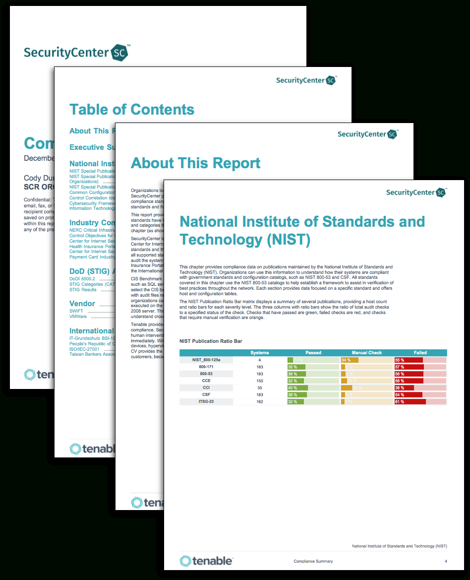 Compliance Summary Report – Sc Report Template | Tenable® In Pci Dss Gap Analysis Report Template