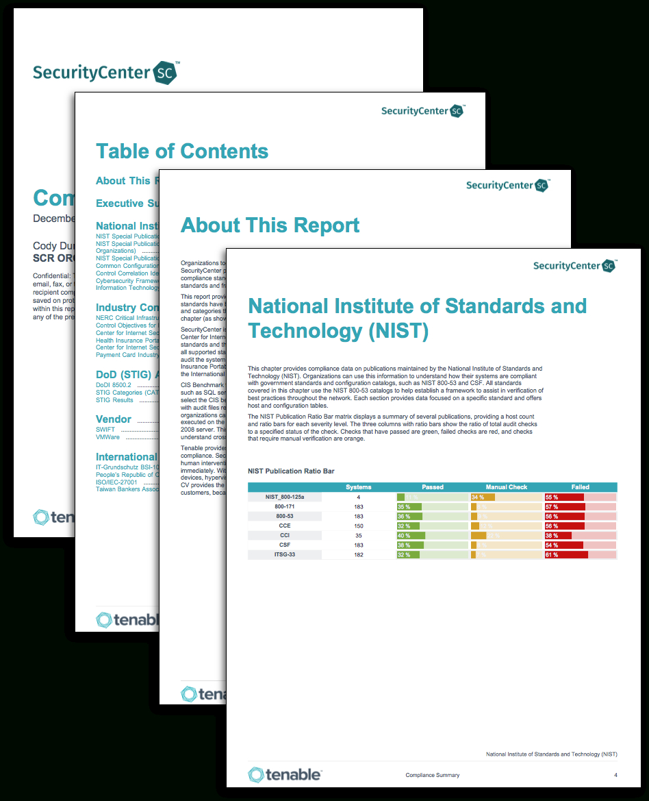 Compliance Summary Report – Sc Report Template | Tenable® Throughout Nessus Report Templates