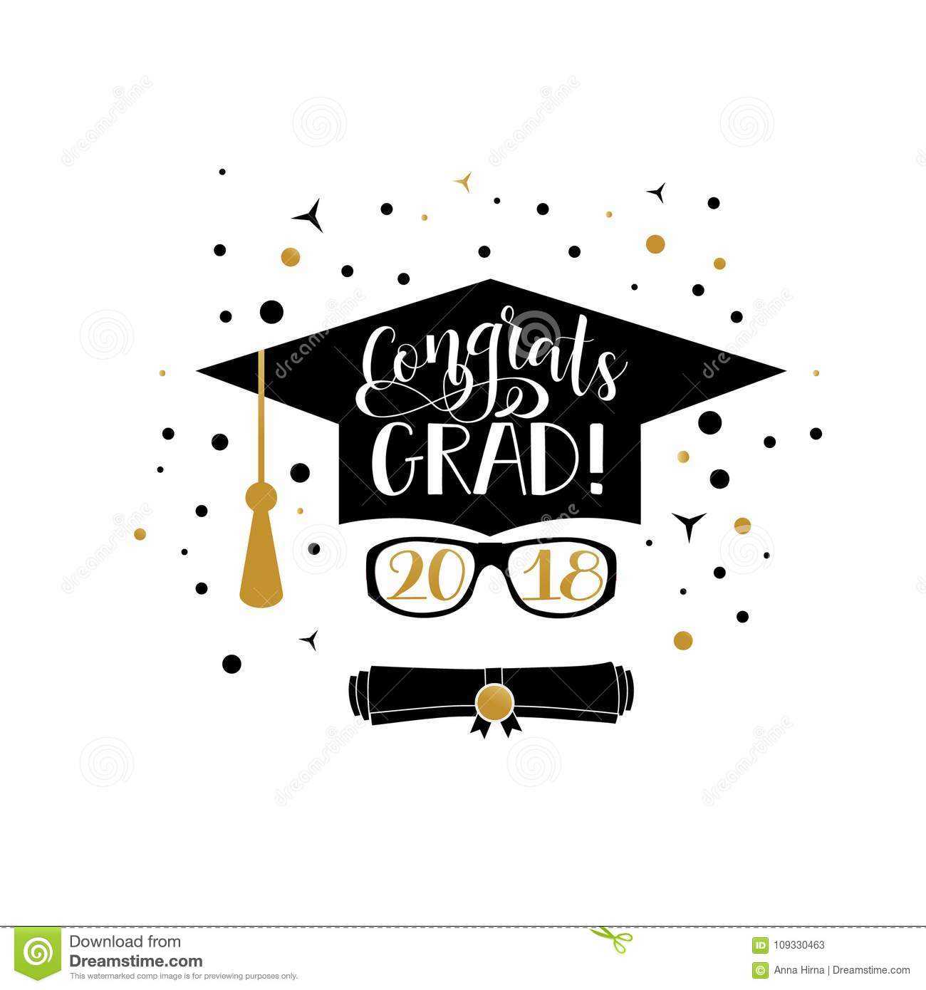 Congrats Grad 2018 Lettering. Congratulations Graduate Inside Graduation Banner Template