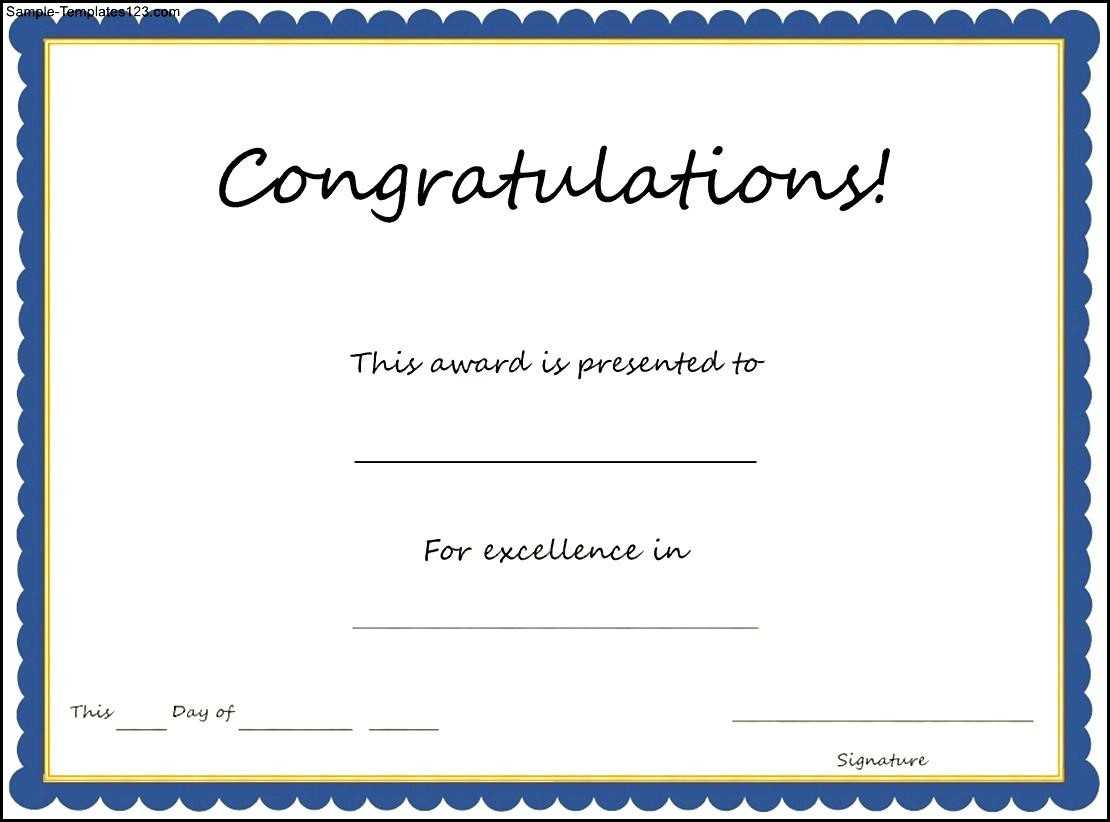 Congratulation Certificates Templates - Calep.midnightpig.co Within Congratulations Certificate Word Template
