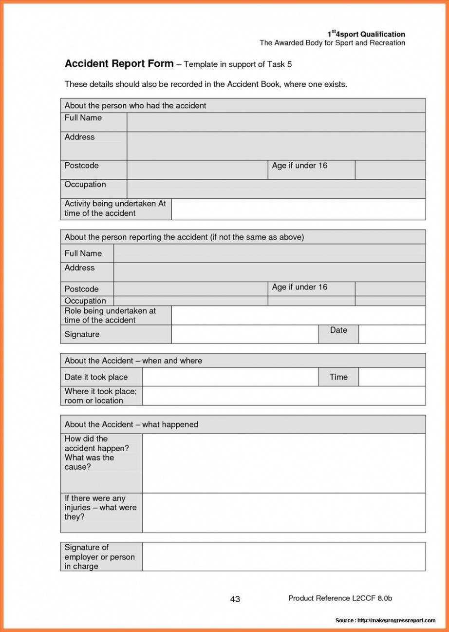 Construction Accident Report Form Sample Work Report Dental Pertaining To Construction Accident Report Template