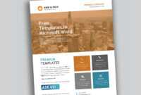Corporate Flyer Design In Microsoft Word Free - Used To Tech with Free Business Flyer Templates For Microsoft Word