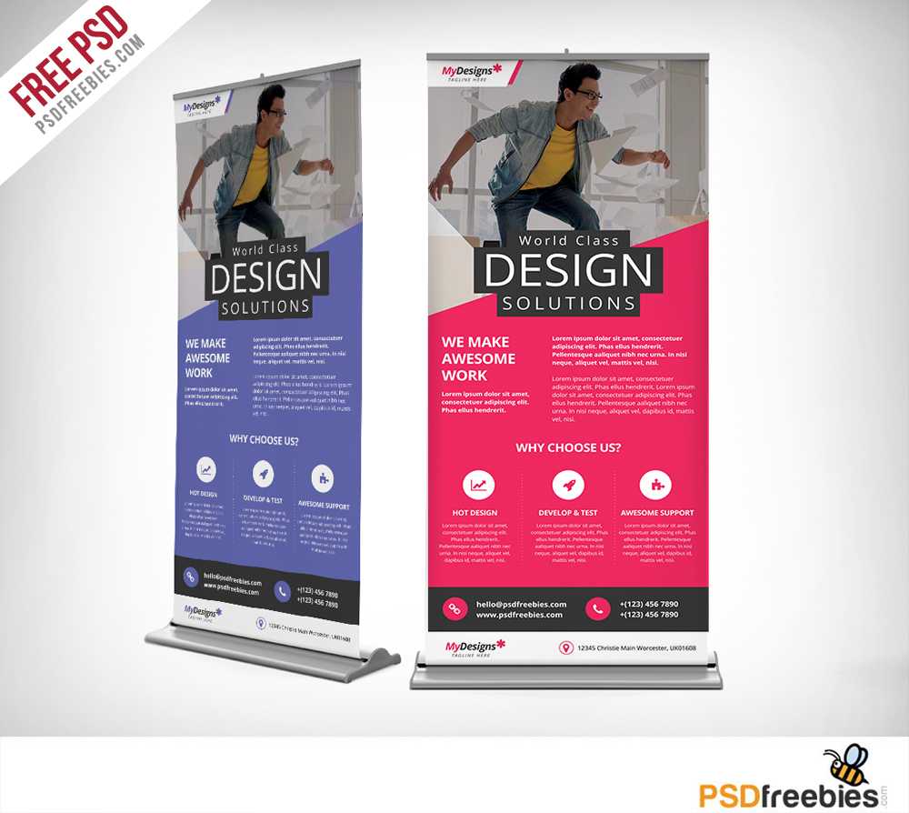 Corporate Outdoor Roll Up Banner Free Psd | Psdfreebies In Outdoor Banner Template