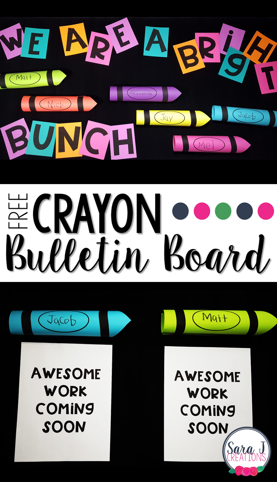 Crayon Bulletin Board | Sara J Creations In Bulletin Board Template Word