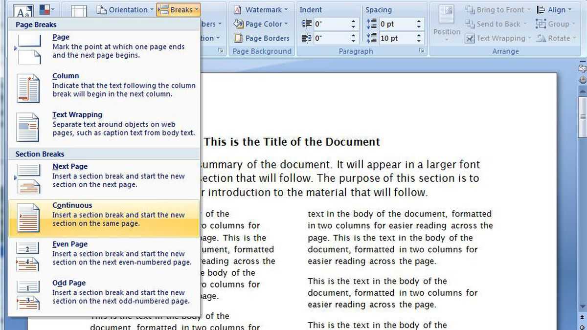 Create A Two Column Document Template In Microsoft Word – Cnet In Double Entry Journal Template For Word