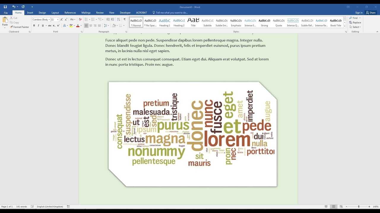 Create A Word Cloud In Microsoft Word With Regard To Free Word Collage Template