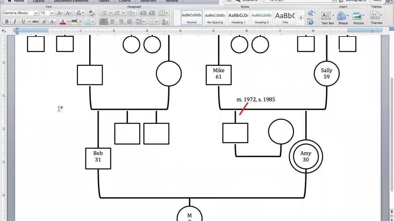 Create Your Genogram With Regard To Genogram Template For Word