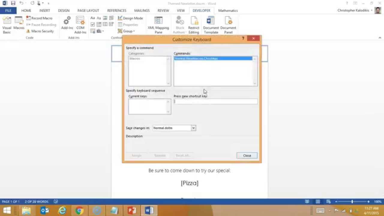 Creating A Macro Enabled Template In Word Within Word Macro Enabled Template