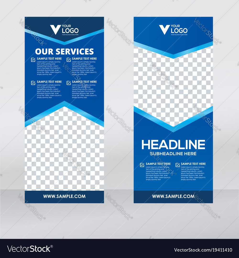 Creative Roll Up Banner – Free Template Ppt Premium Download In Retractable Banner Design Templates
