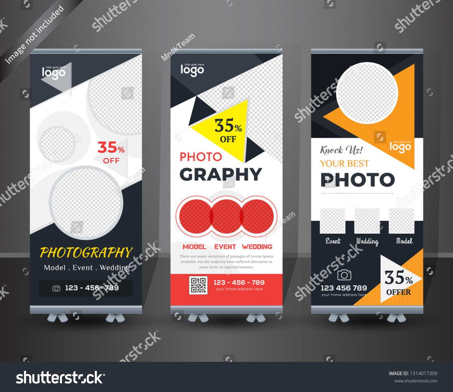 Creative Rollup Banner Design Photography Concept Stock With Regard To Photography Banner Template