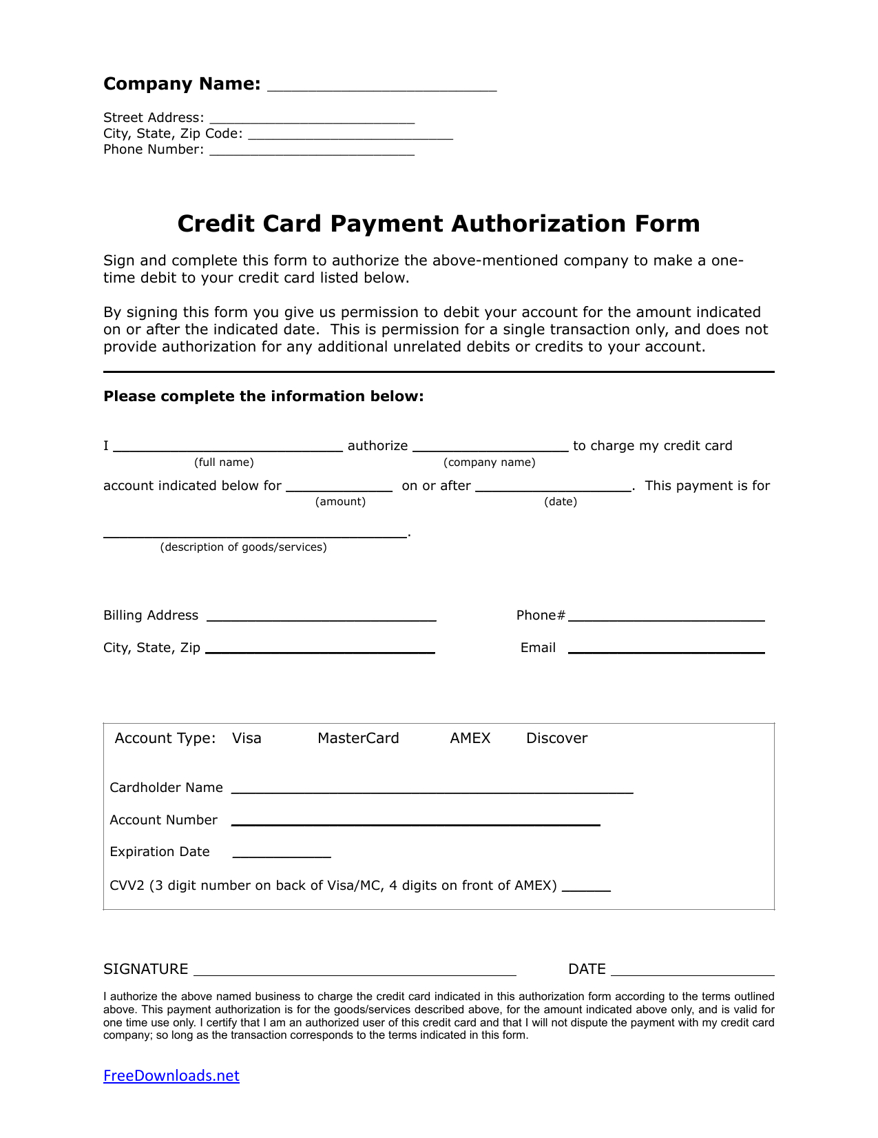 Credit Card Authorization Form Pdf – Dalep.midnightpig.co Pertaining To Credit Card Authorization Form Template Word