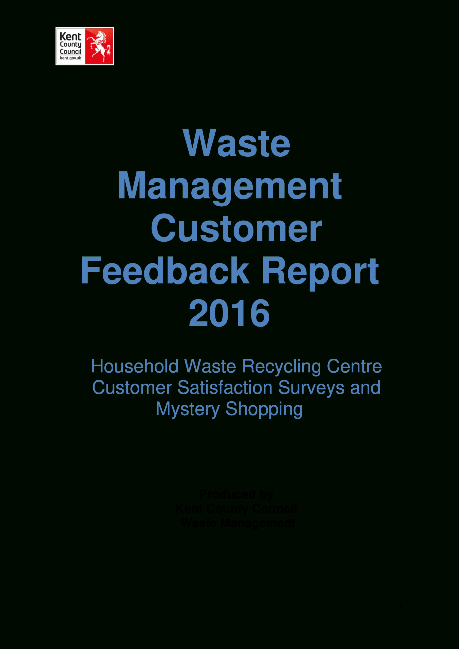 Customer Report | Templates At Allbusinesstemplates Pertaining To Waste Management Report Template
