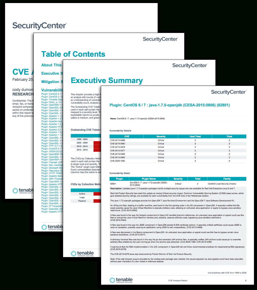 Cve Analysis Report – Sc Report Template | Tenable® Throughout Information Security Report Template