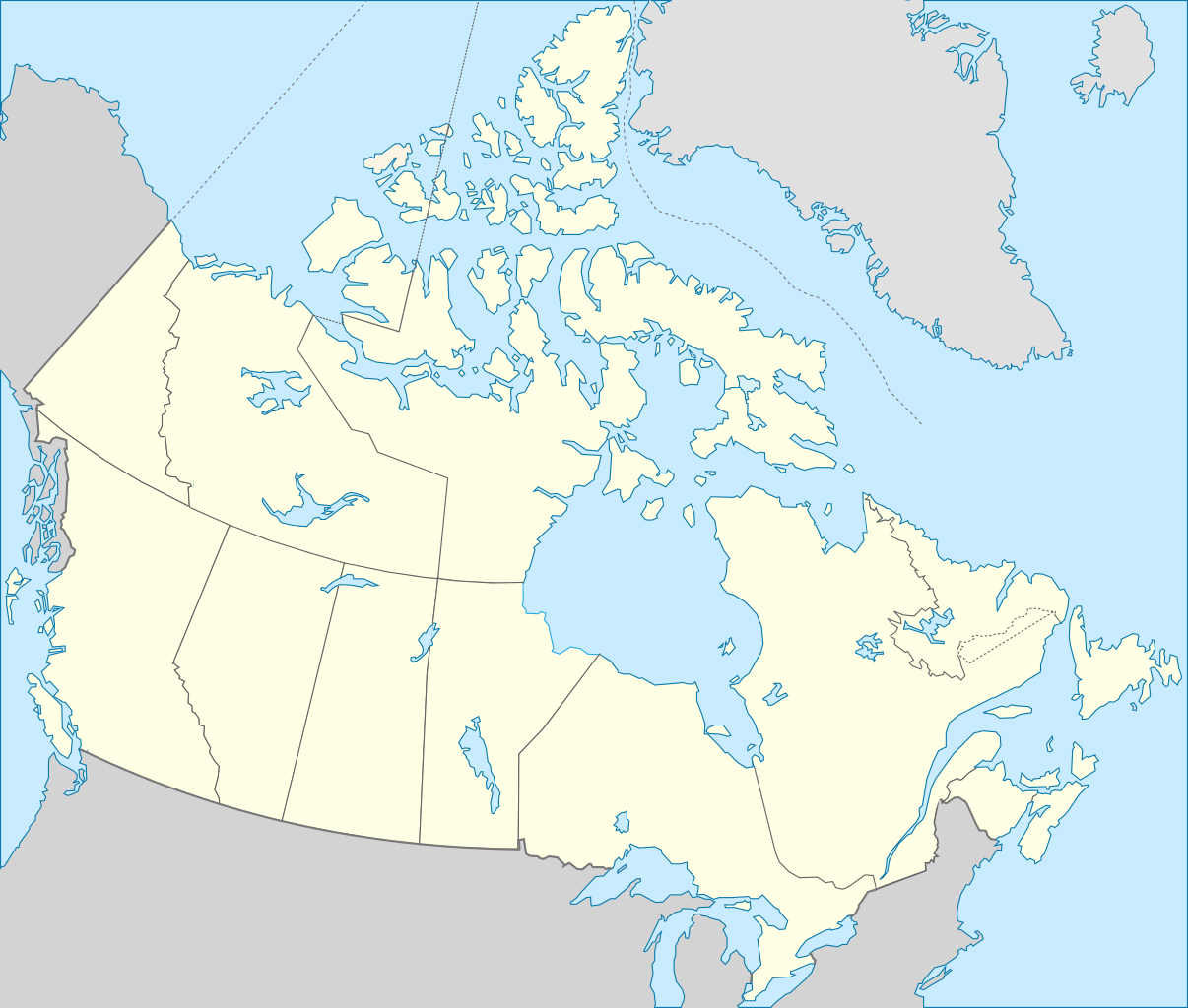 Файл:blank Map Of Canada.svg — Википедия Within Blank Body Map Template