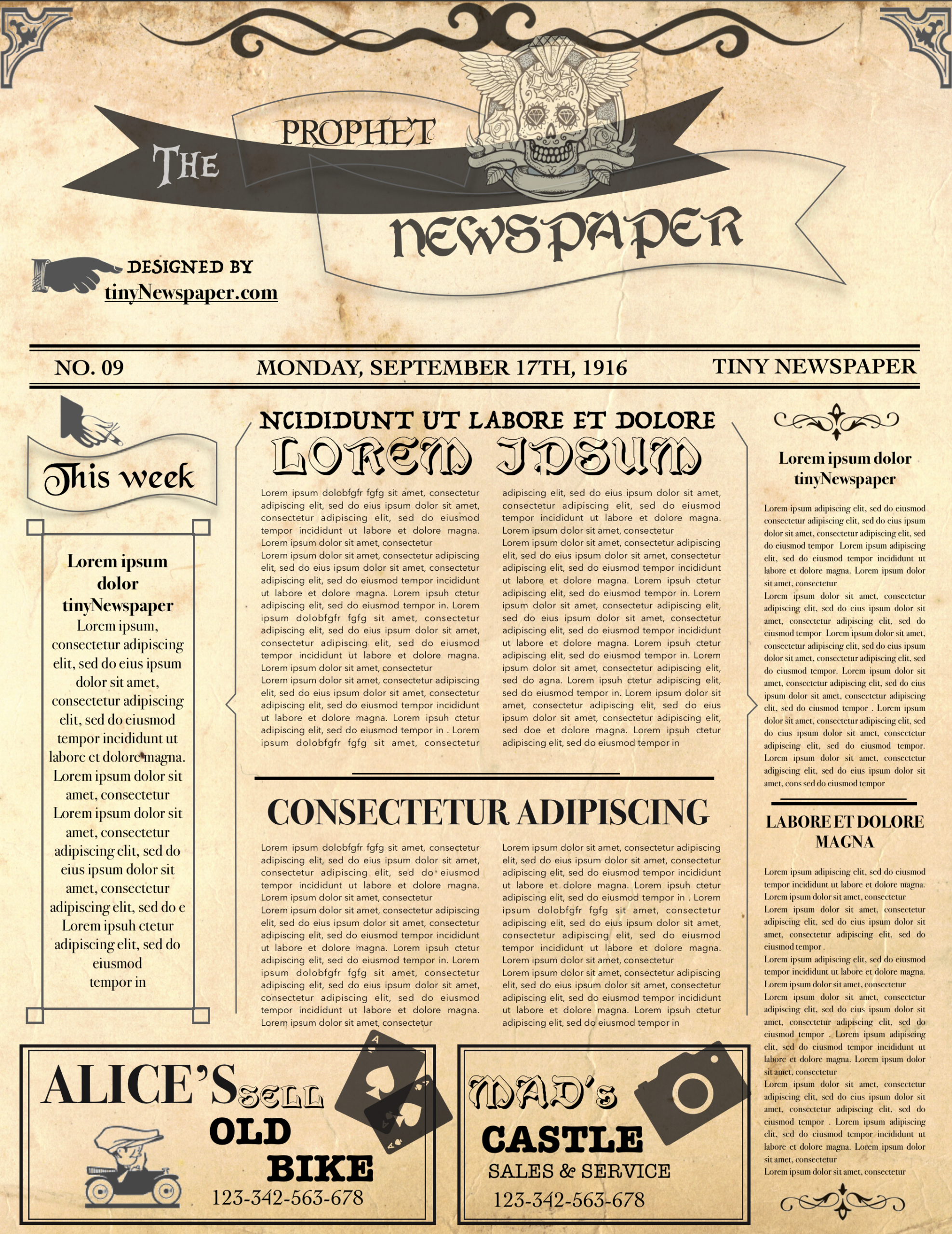 Daily Prophet Newspaper Template Harry Potter Word Intended For Blank Newspaper Template For Word