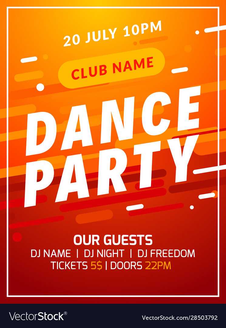 Dance Party Disco Flyer Poster Music Event Banner Inside Event Banner Template