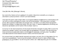 Data Analyst Cover Letter Example | Resume Genius intended for Report To Senior Management Template