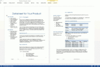 Datasheet Templates (2 X Ms Word) – Templates, Forms intended for Datasheet Template Word