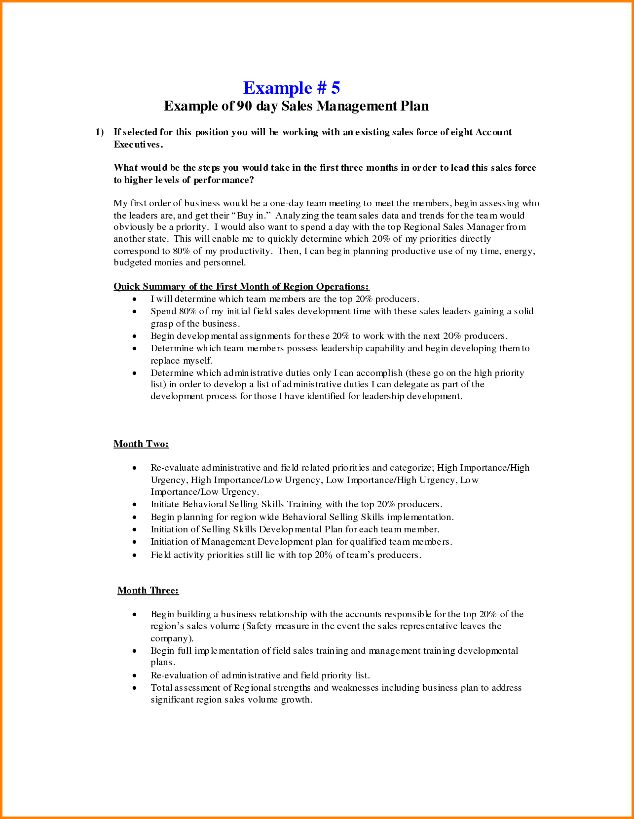 Day Business An Template Word 30 60 90 Plan Free Example Regarding 30 60 90 Day Plan Template Word