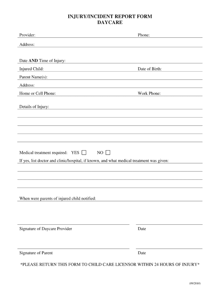 Day Care Incident Report Forms – Dalep.midnightpig.co With Incident Report Form Template Qld