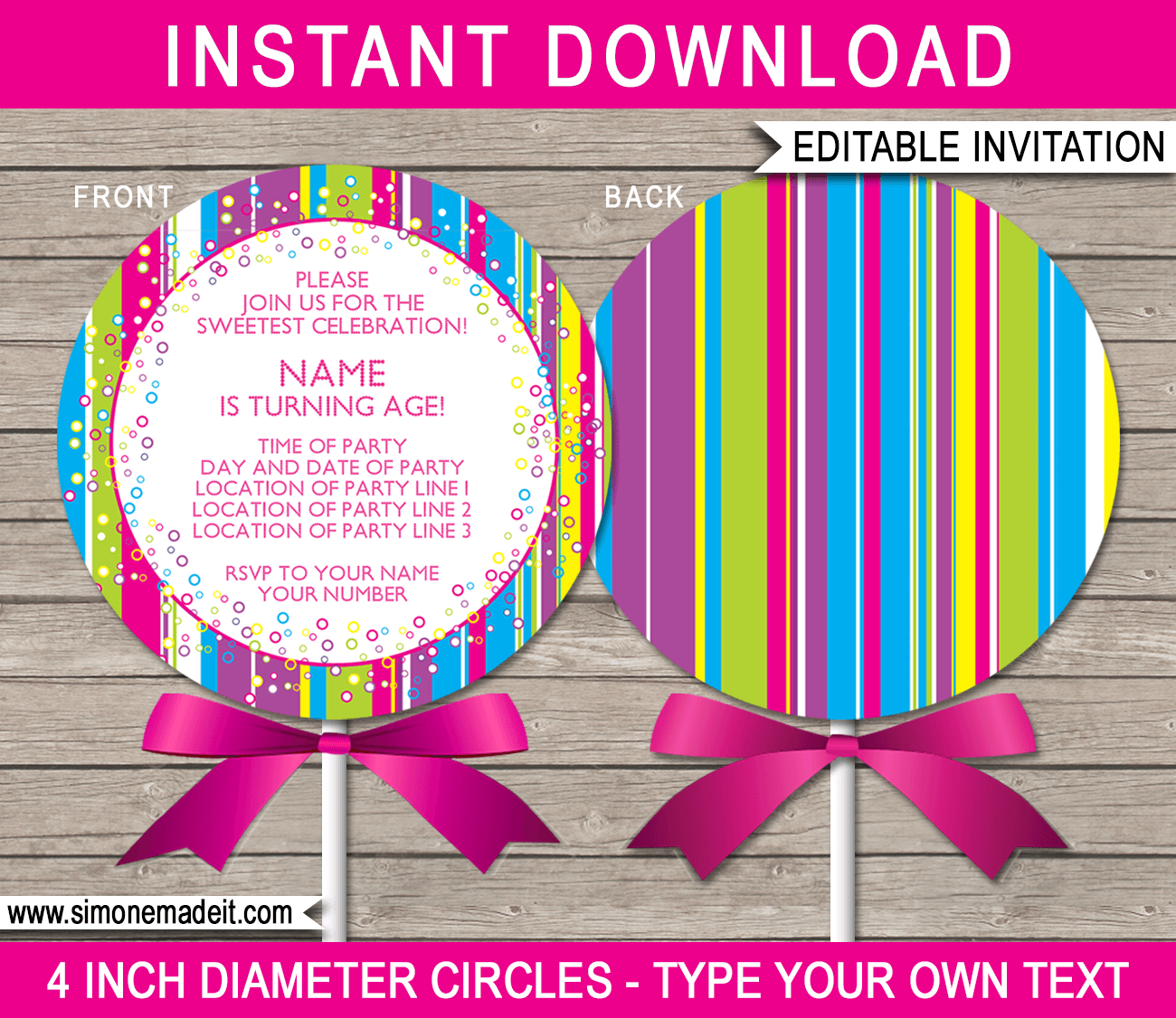 De0E7 Candyland Invitation Template | Wiring Resources Inside Blank Candyland Template
