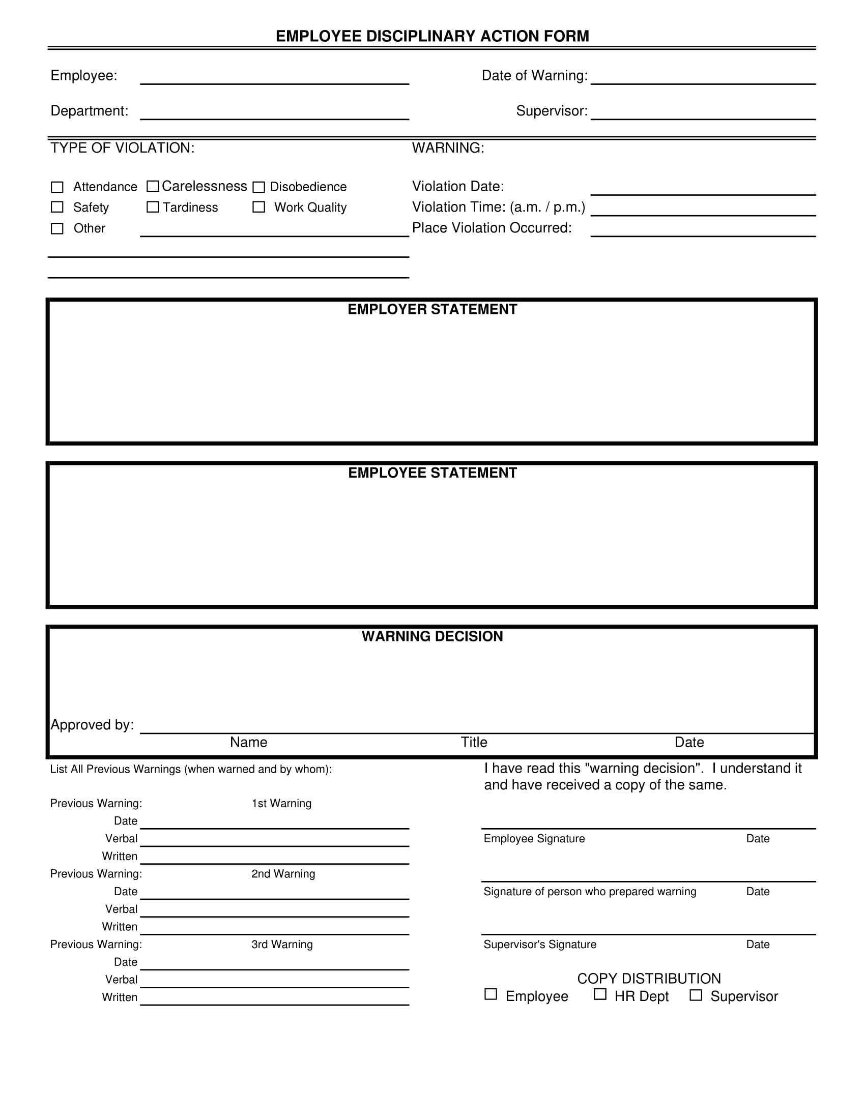 Disciplinary Forms – Dalep.midnightpig.co In Investigation Report Template Disciplinary Hearing