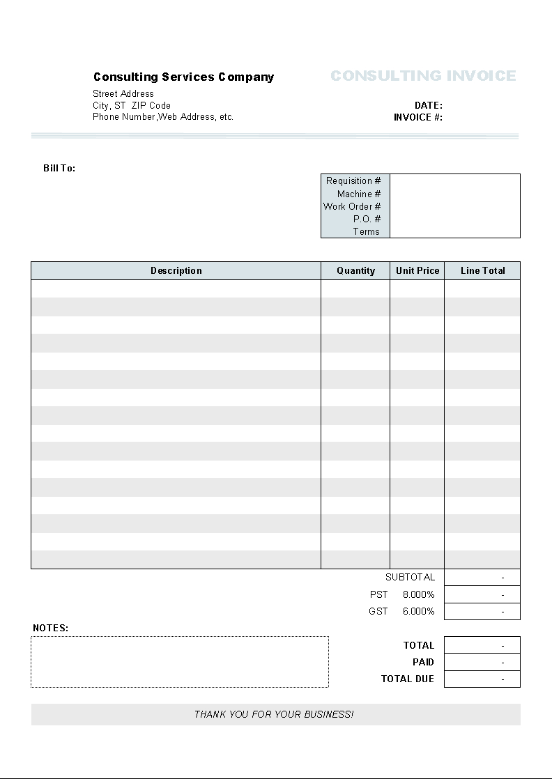 Download Clothing Store Invoice Template For Uniform Within Free Printable Invoice Template Microsoft Word