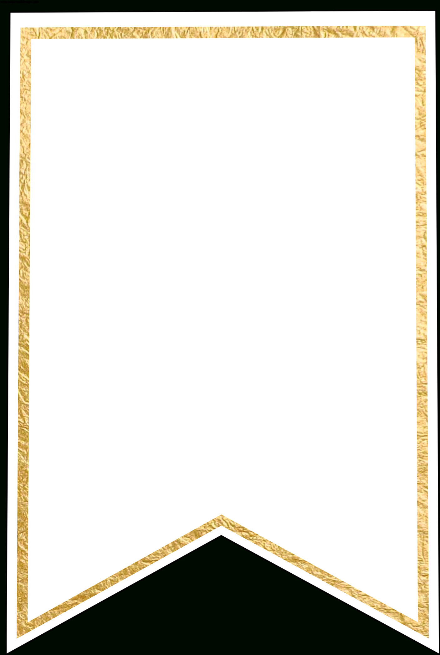 Download Gold Pennant Banner Blank Template Flag Banner Regarding Printable Pennant Banner Template Free