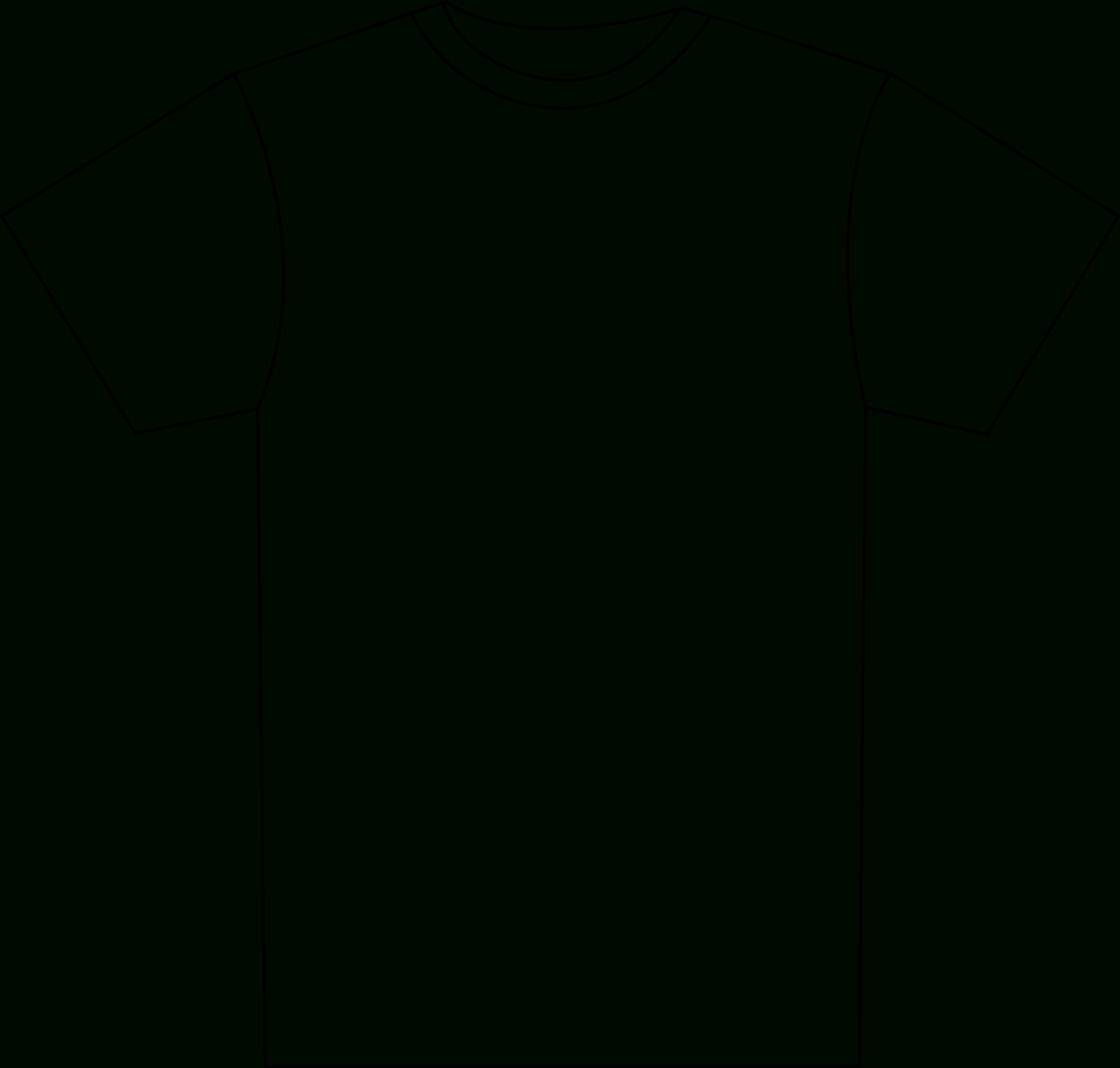 Download T Shirt Design Template Png – Shirt Outline Png In Blank T Shirt Outline Template