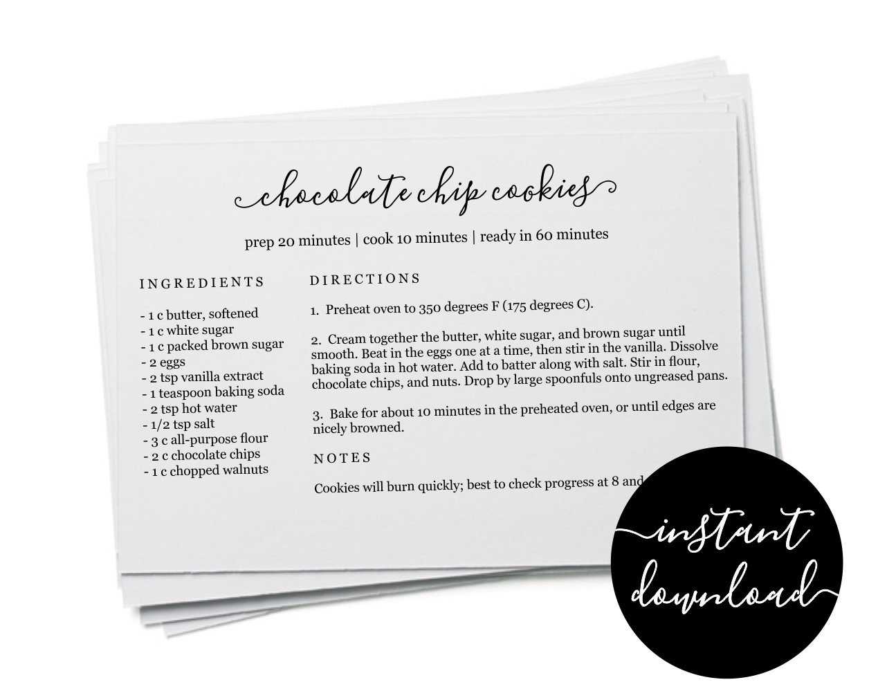 Editable Recipe Card Template – Printable Index Card Size For Microsoft Word 4X6 Postcard Template