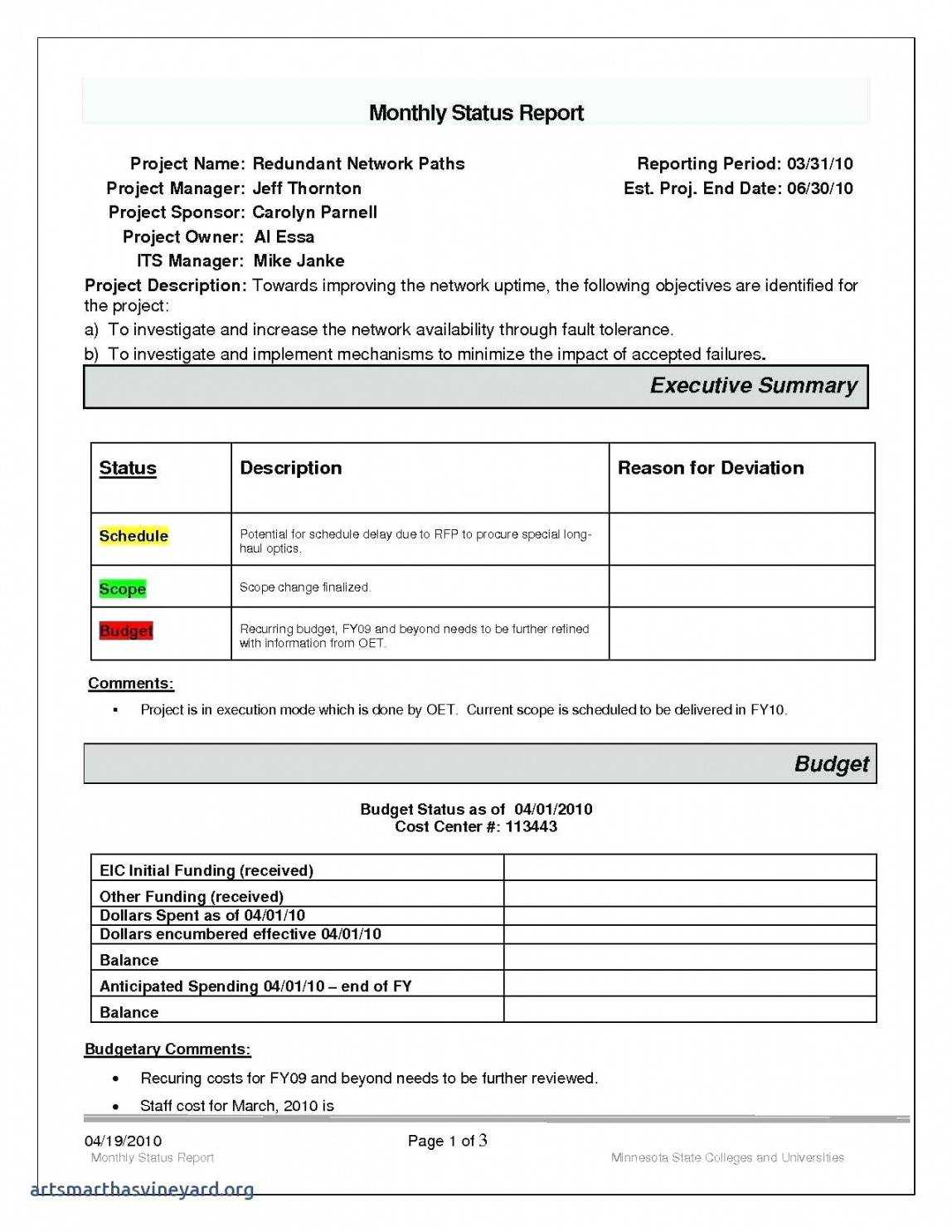 Editable Weekly Progress Report Template Student Pdf Project Intended For Funding Report Template