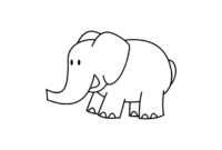 Elephant Shapes - Tim's Printables inside Blank Elephant Template