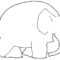 Elmer The Elephant Coloring Pages Throughout Blank Elephant Template
