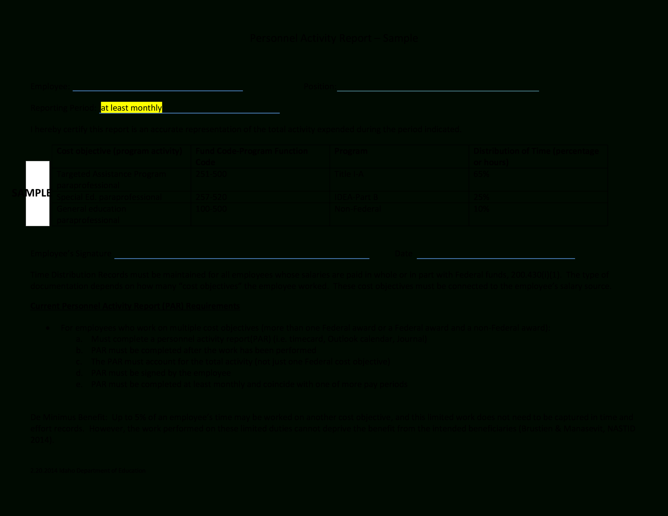 Employee Monthly Activity Report | Templates At Inside Monthly Activity Report Template