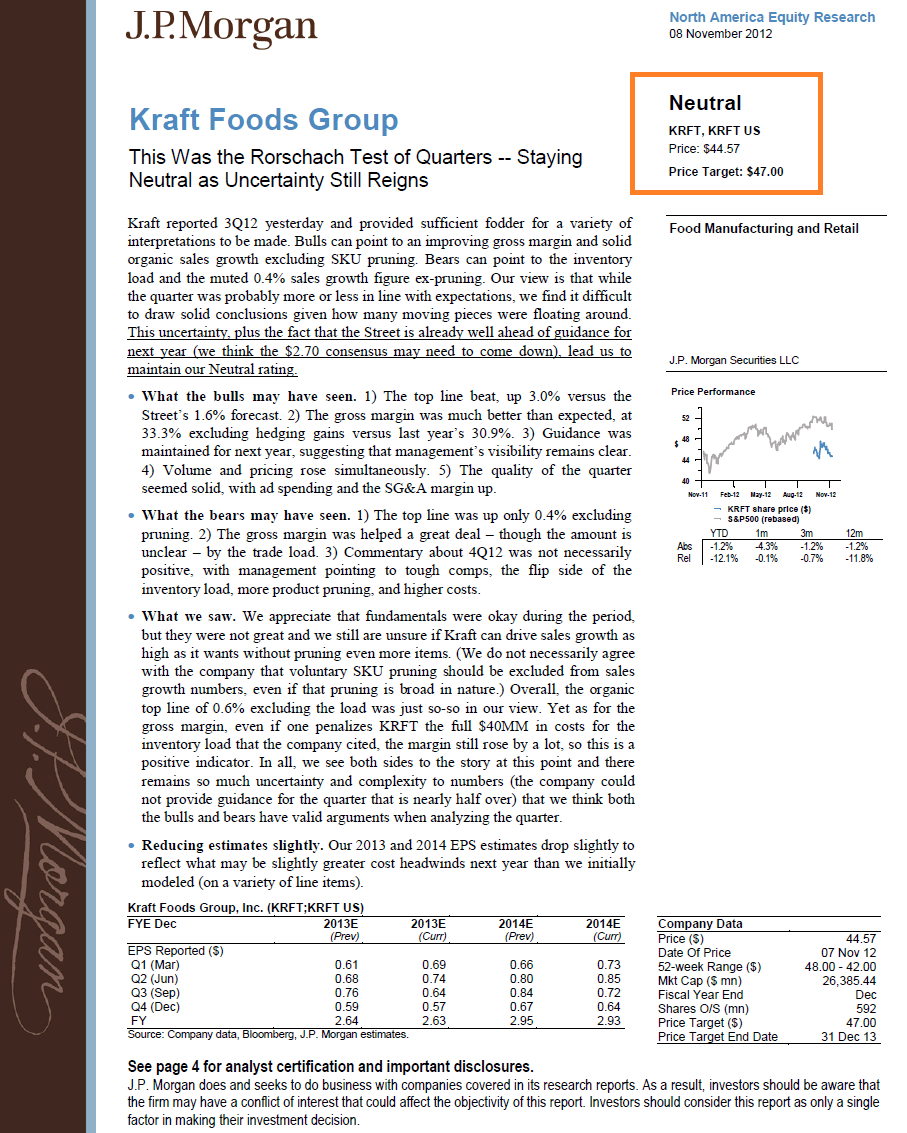 Equity Research Report - An Inside Look At What's Actually For Stock Analyst Report Template