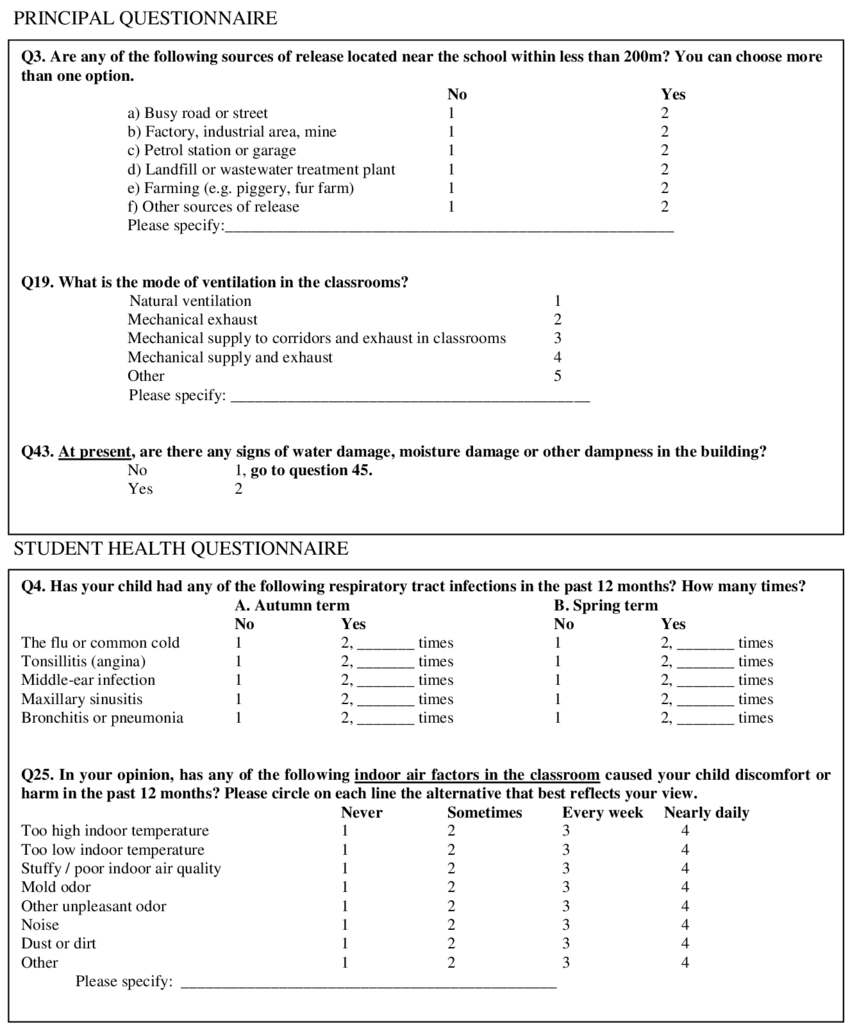 Example Of Questions From The Principal And Student In Pupil Report Template