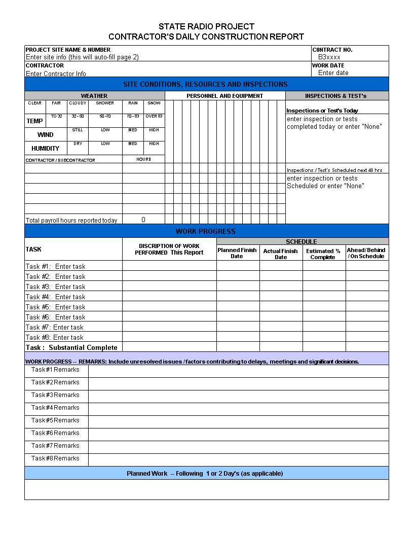 Excel Daily Report | Templates At Allbusinesstemplates For Test Summary Report Excel Template