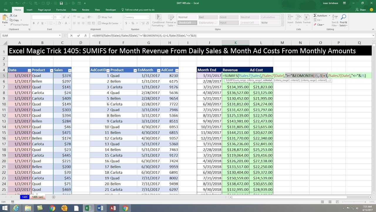 Excel Magic Trick Y Totals Report Sales From Daily Records With Free Daily Sales Report Excel Template