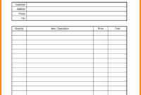 Excel Spreadsheet Invoice Template Free Simple Word Blank in Free Printable Invoice Template Microsoft Word