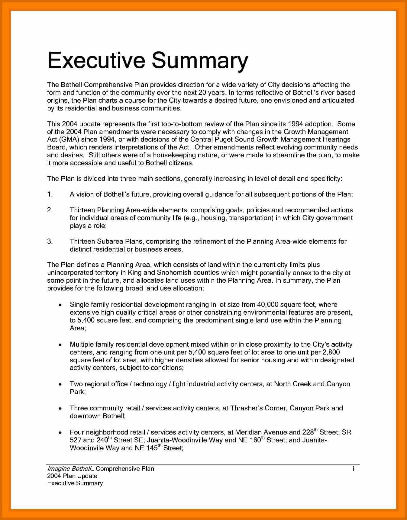Executive Report Example - Calep.midnightpig.co Regarding Executive Summary Report Template