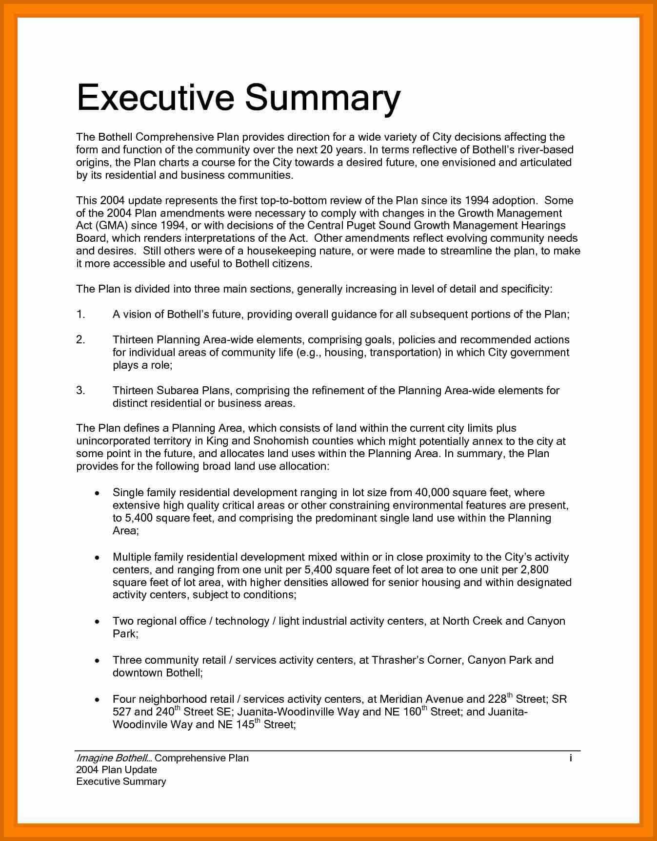 Executive Report Example – Calep.midnightpig.co Regarding Executive Summary Report Template