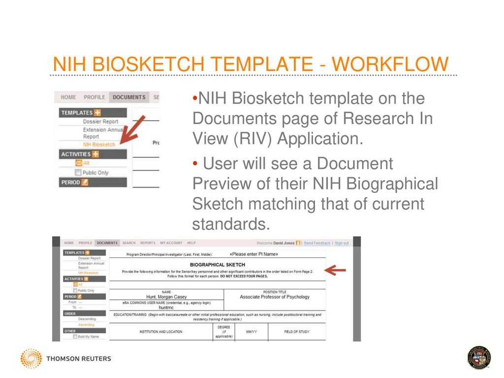 Faculty Activity Information Reporting System – Ppt Download Pertaining To Nih Biosketch Template Word