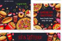 Fast Food Meal For Restaurant Banner Template intended for Food Banner Template