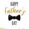 Fathers Day Banner Design With Lettering, Black Bow Tie Regarding Tie Banner Template