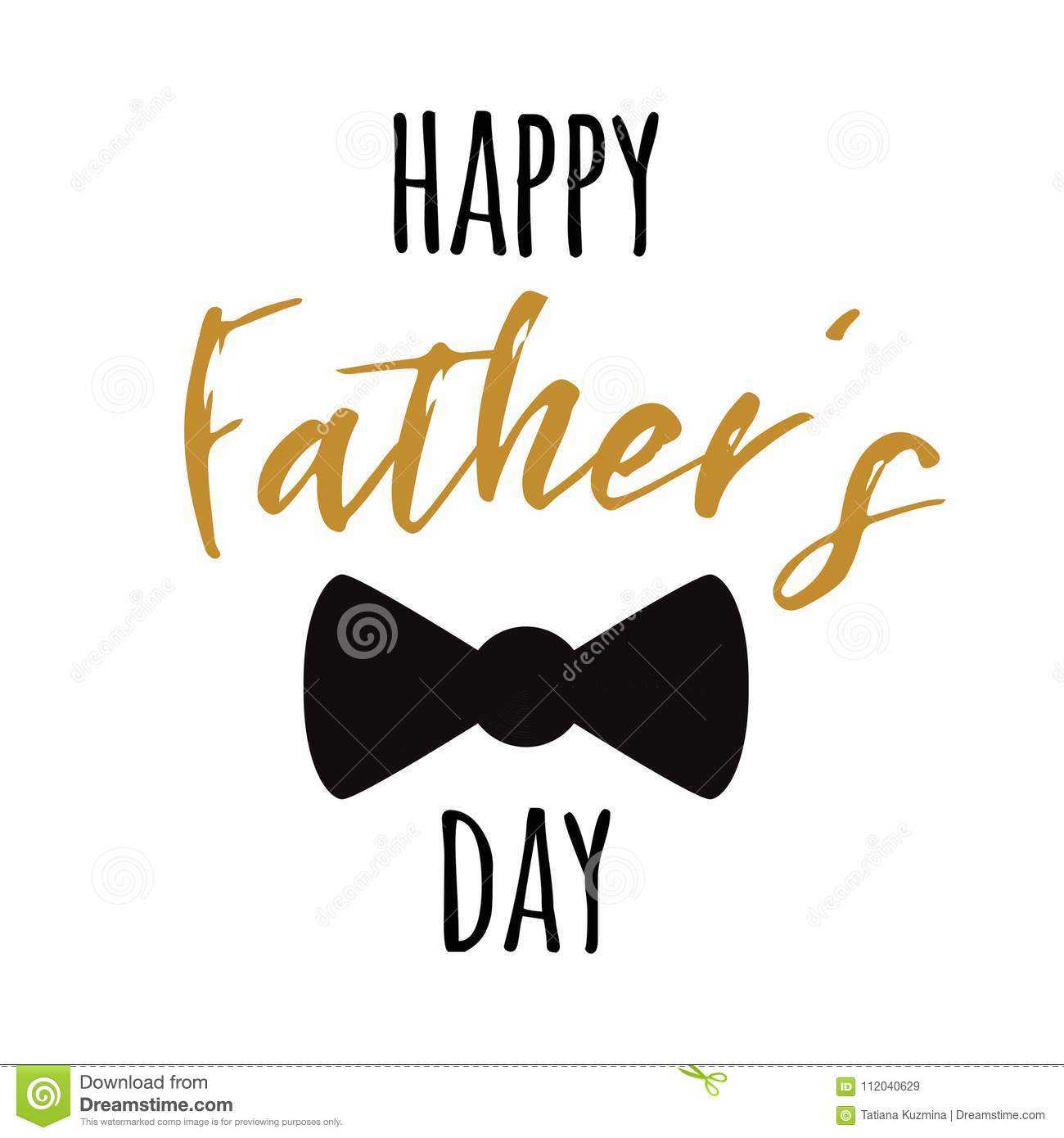 Fathers Day Banner Design With Lettering, Black Bow Tie Regarding Tie Banner Template