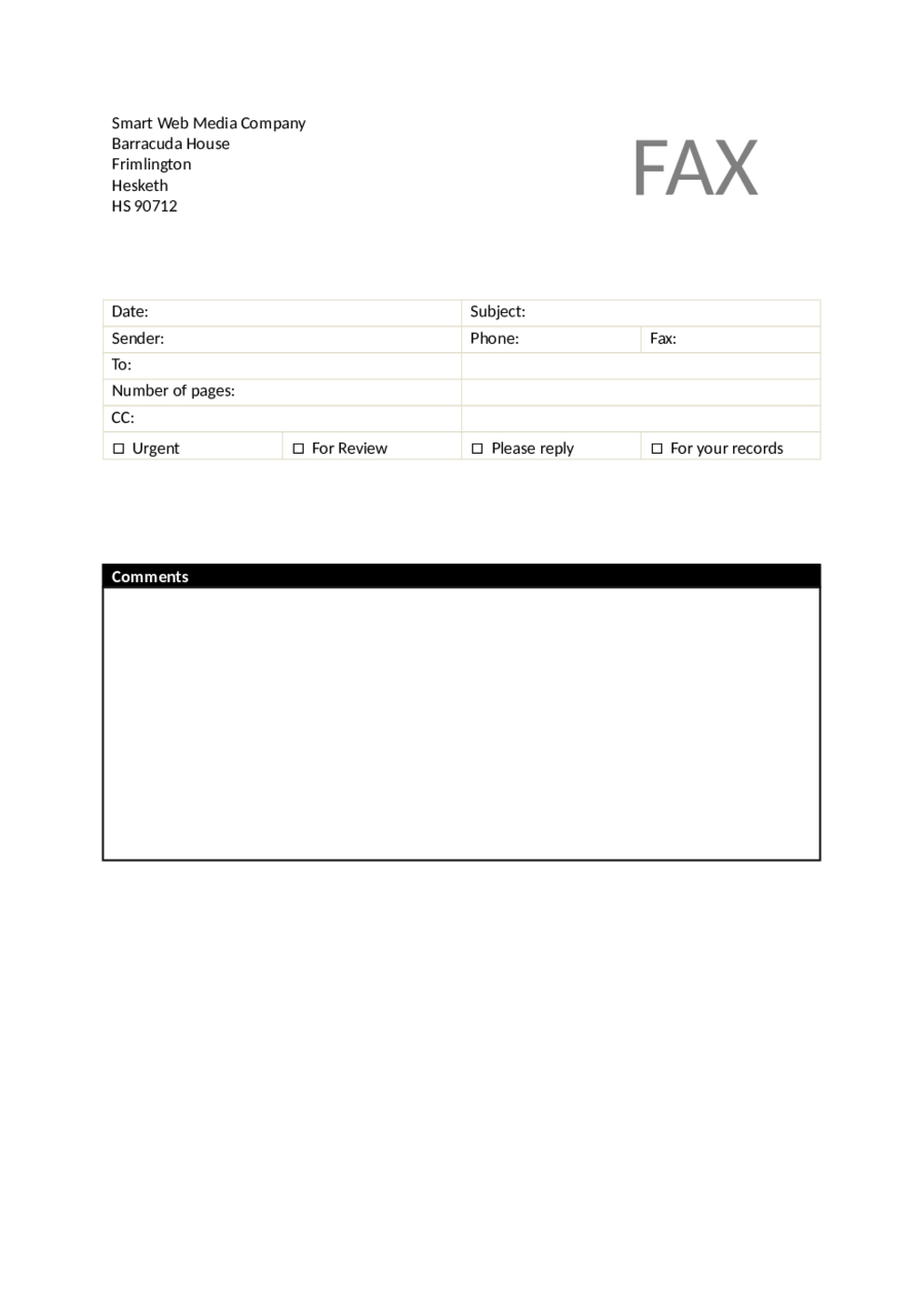 Fax Cover Sheet Word Template – Edit, Fill, Sign Online Pertaining To Fax Template Word 2010